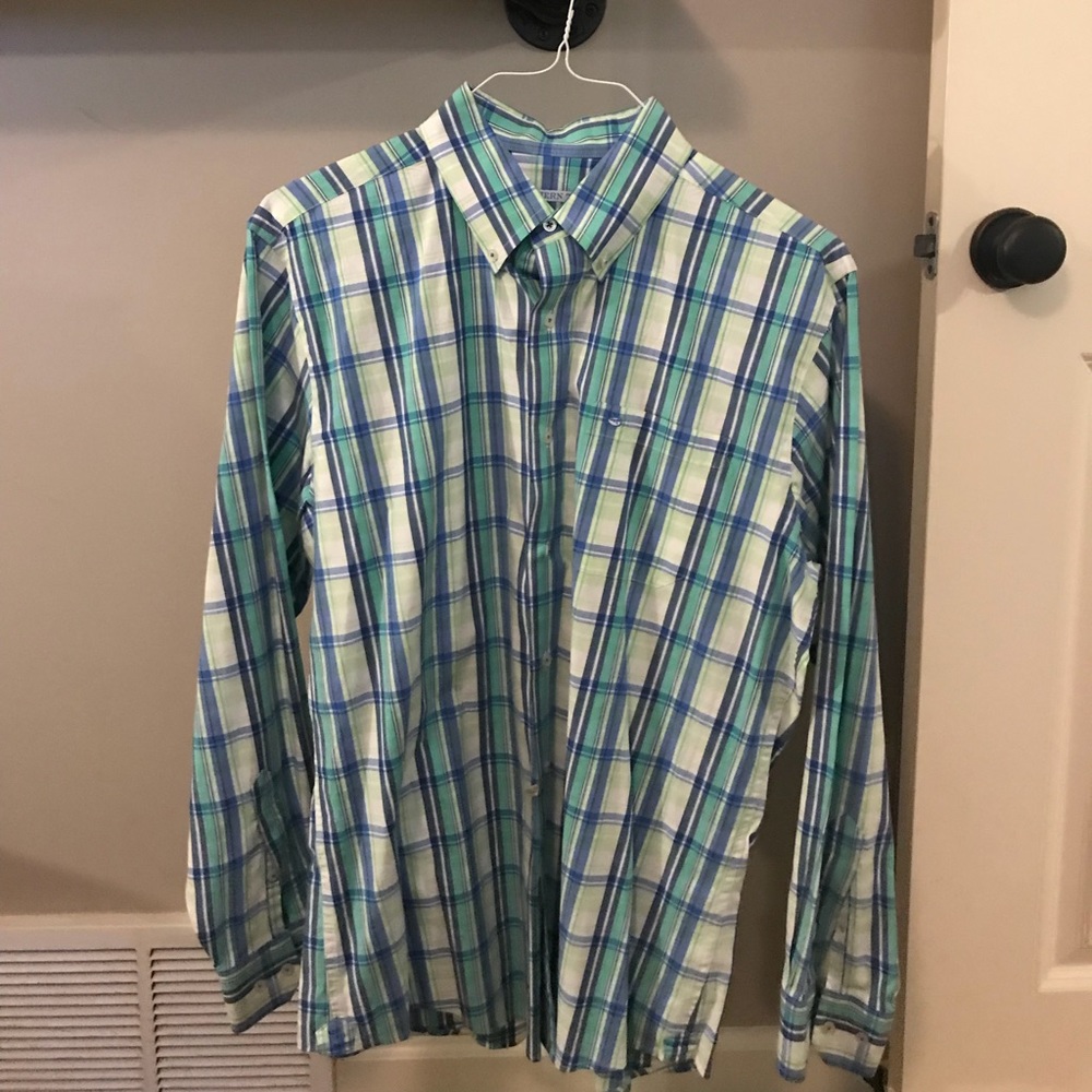 Gently Worn Southern Tide Plaid Button-Down